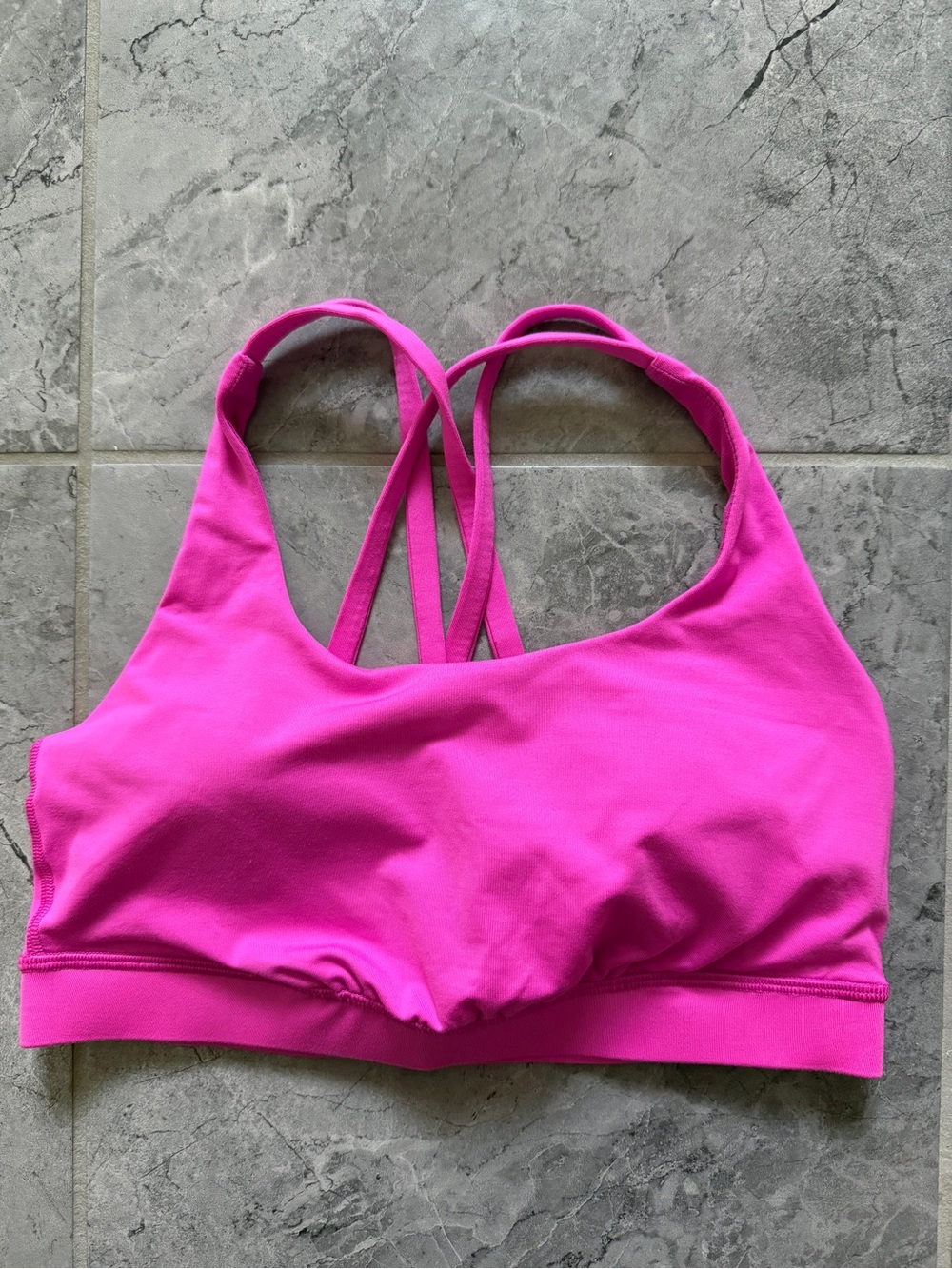 Lululemon Athletica Bright Pink Strappy Sports Bra